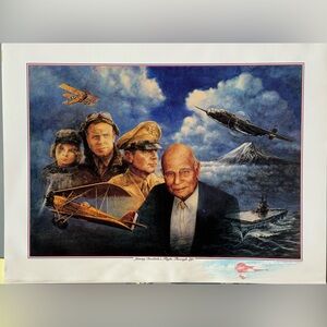 Aviation Legend James Doolittle Art Print, Thick Backing Covered by Ron Pekar